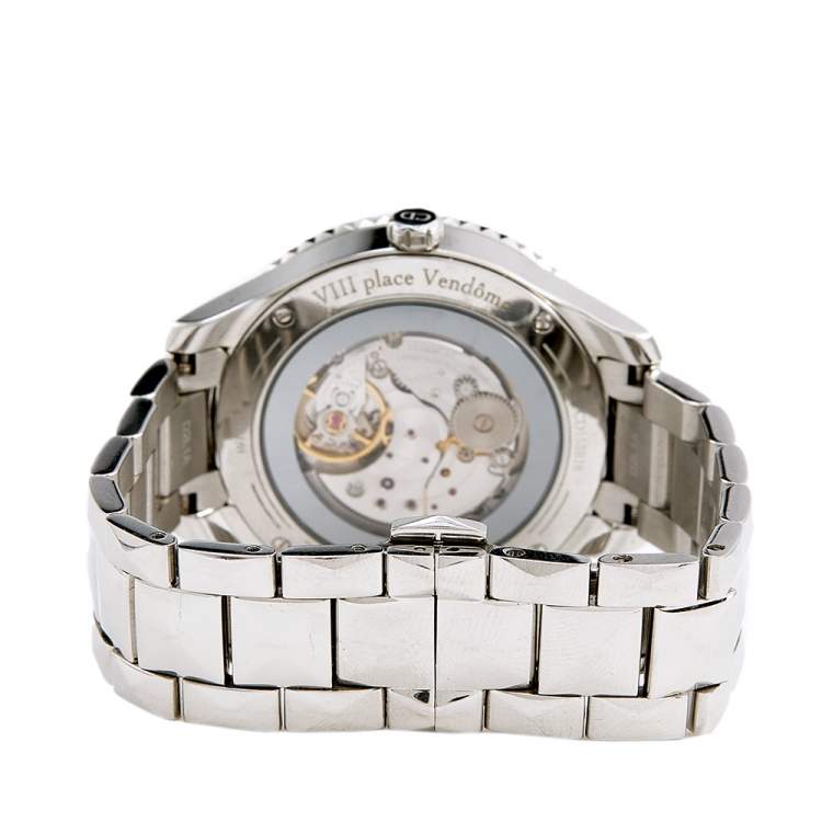 Pre Owned Dior Multicolor Mother of Pearl Diamond Stainless Steel Grand Bal Plisse Soleil CD153B10 Women's Wristwatch 36 mm