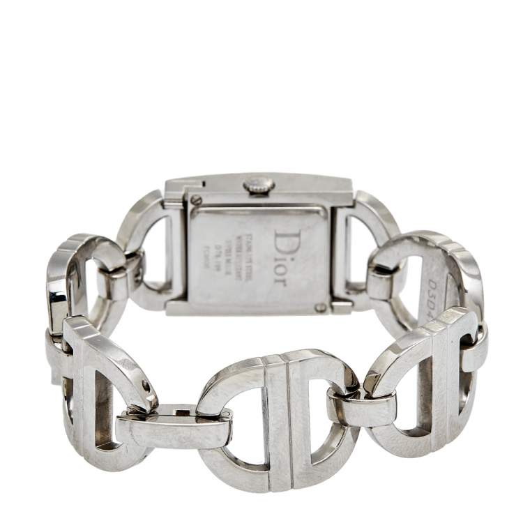 Pre Owned Dior Mother Of Pearl Stainless Steel Malice D78-109 Women's Wristwatch 19 mm