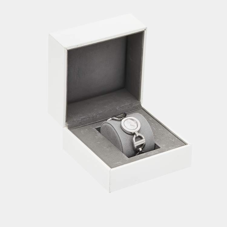 Pre Owned Christian Dior Silver Stainless Steel Malice CD022110 Women's Wristwatch 25 mm
