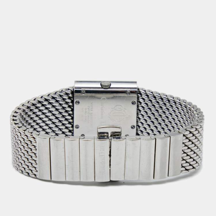 Pre Owned Christian Dior Silver Stainless Steel Riva D80-100 Women's Wristwatch 23 mm