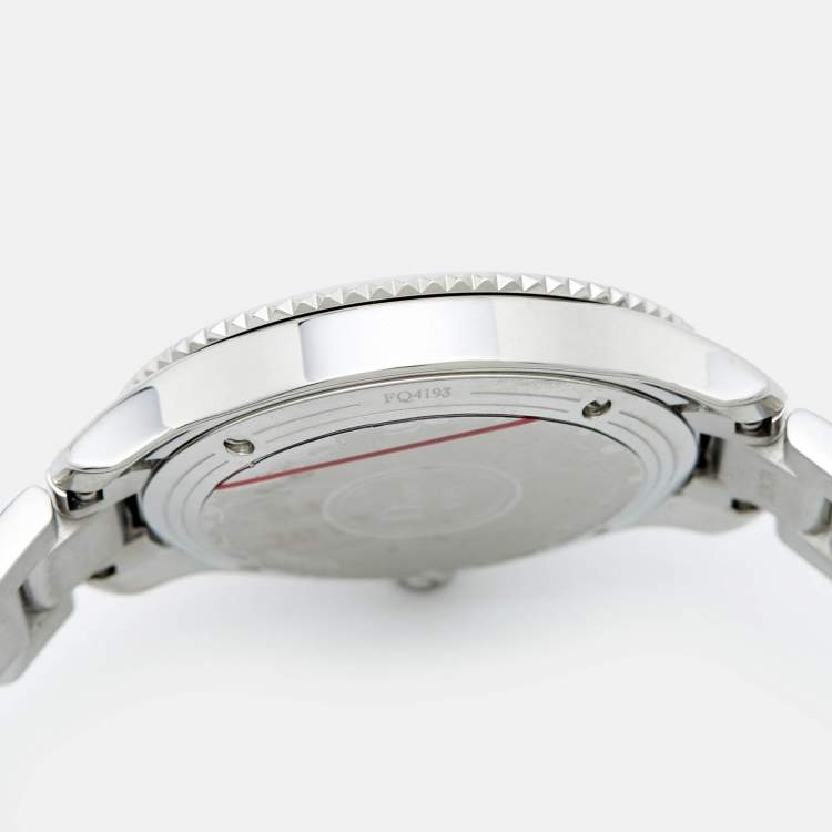 Pre Owned Dior Mother of Pearl Diamond Stainless Steel  VIII Montaigne CD152110M004 Women's Wristwatch 32 mm