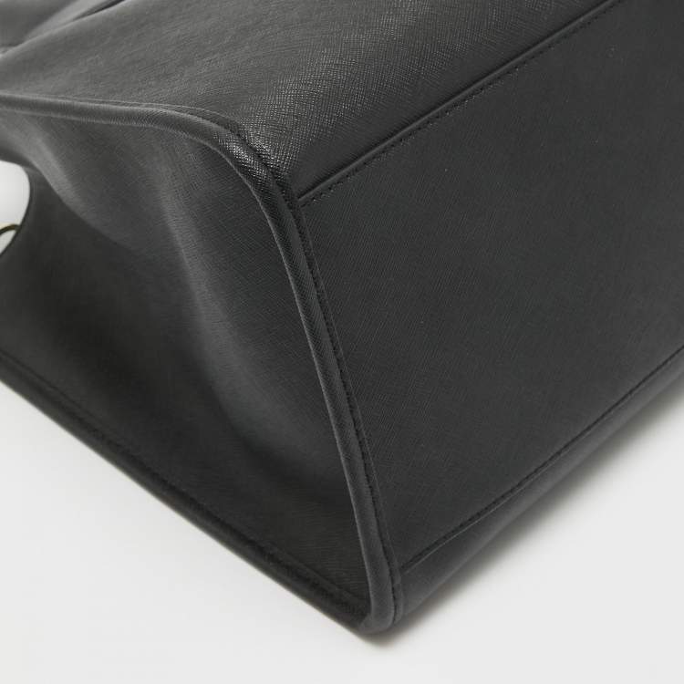 Pre Owned DKNY Black Leather Medium Carol Tote