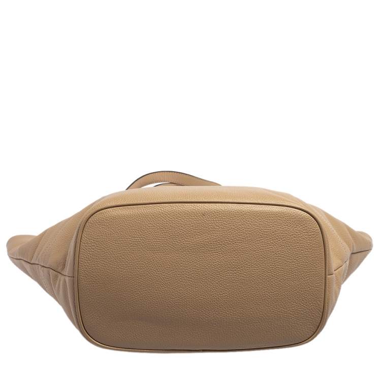 Pre Owned DKNY Beige Leather Tote