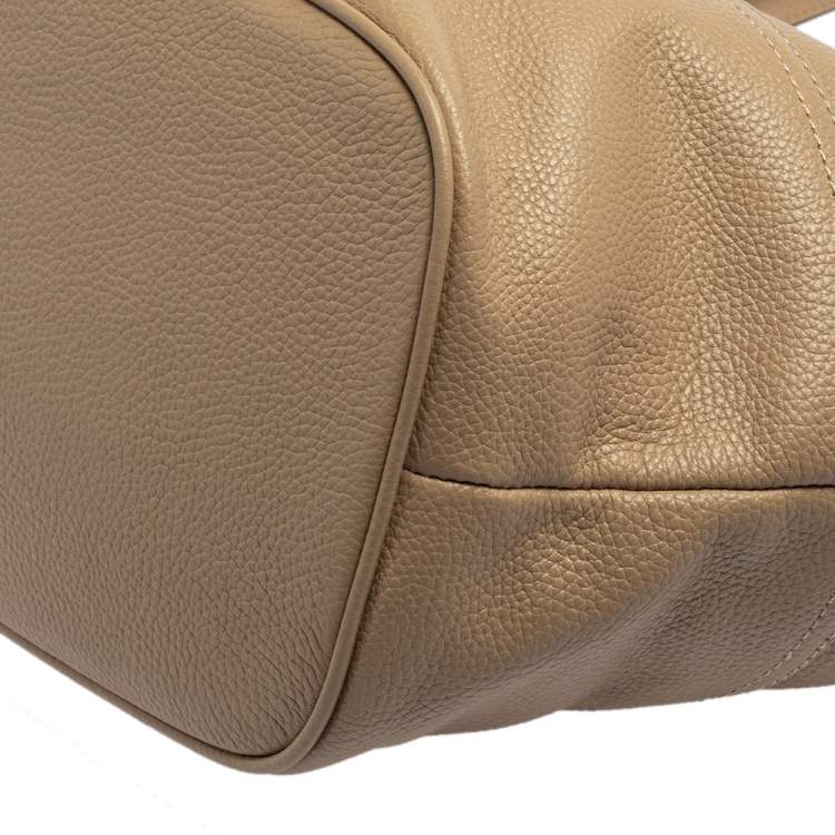 Pre Owned DKNY Beige Leather Tote