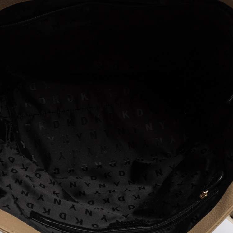 Pre Owned DKNY Beige Leather Tote