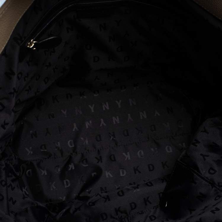Pre Owned DKNY Beige Leather Tote