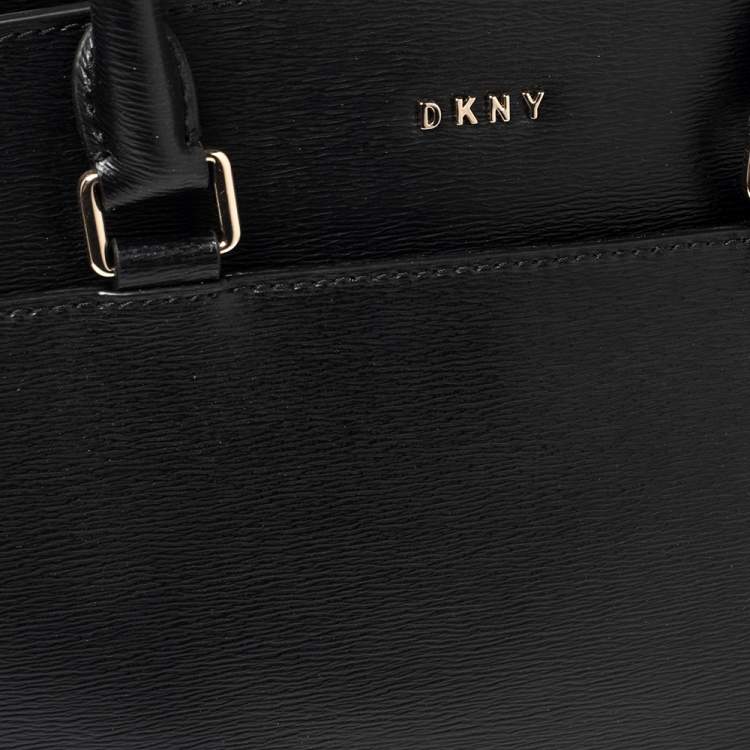 Pre Owned Dkny Black Leather Tote