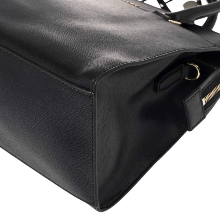 Pre Owned Dkny Black Leather Tote