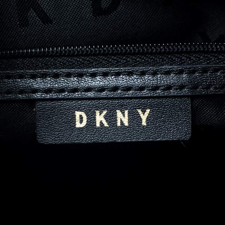 Pre Owned Dkny Black Leather Tote