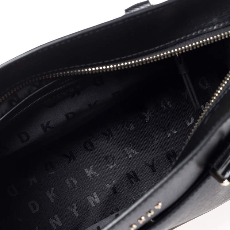 Pre Owned Dkny Black Leather Tote