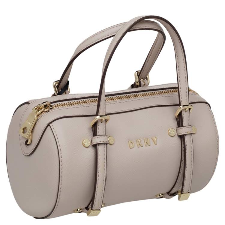 Pre Owned DKNY Beige PVC Small BO Duffel Bag