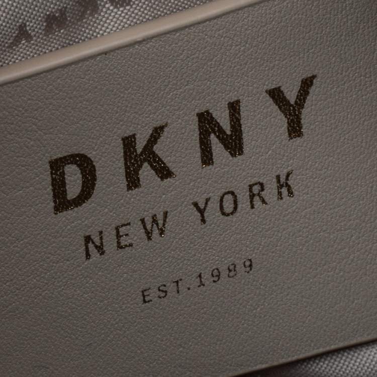 Pre Owned DKNY Beige PVC Small BO Duffel Bag