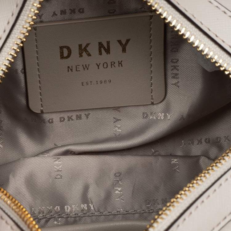 Pre Owned DKNY Beige PVC Small BO Duffel Bag