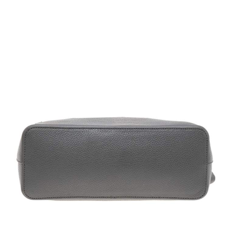 Pre Owned DKNY Grey Leather Winston Crossbody Bag