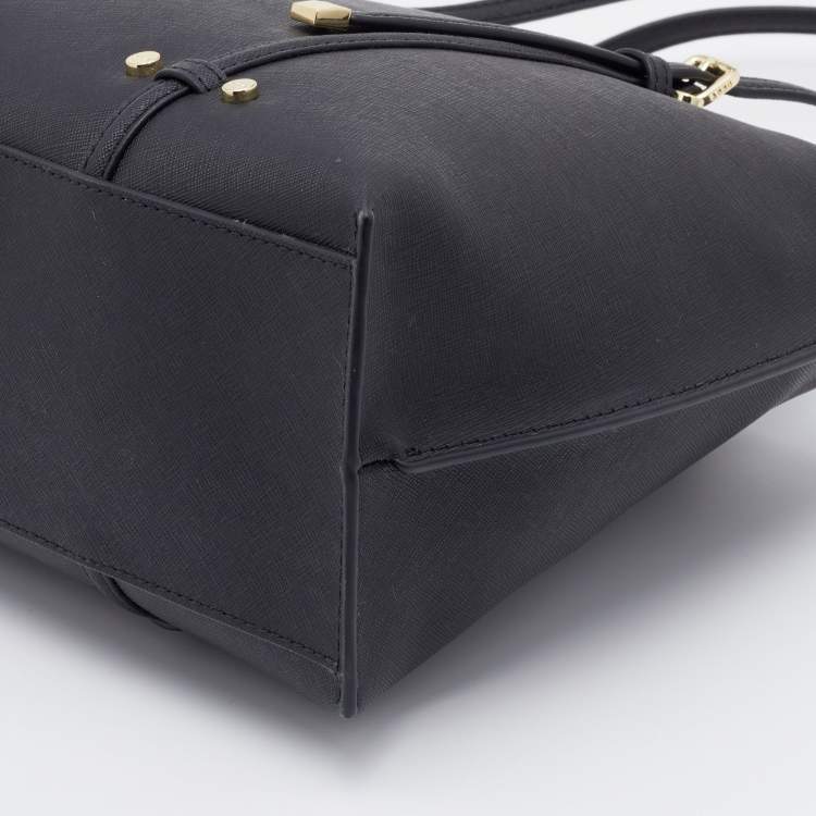 مملوكة مسبقًا DKNY Black Leather Tote