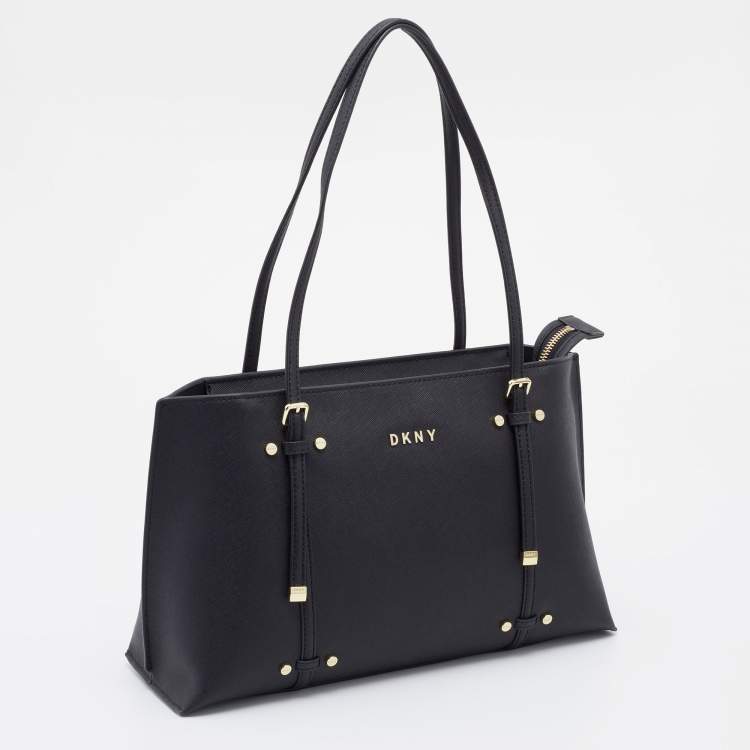 مملوكة مسبقًا DKNY Black Leather Tote