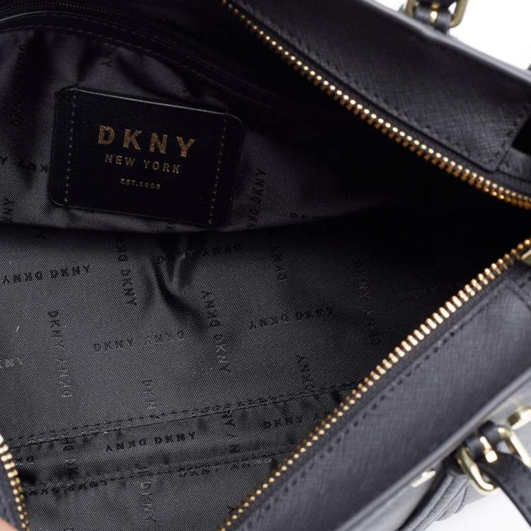 مملوكة مسبقًا DKNY Black Leather Tote