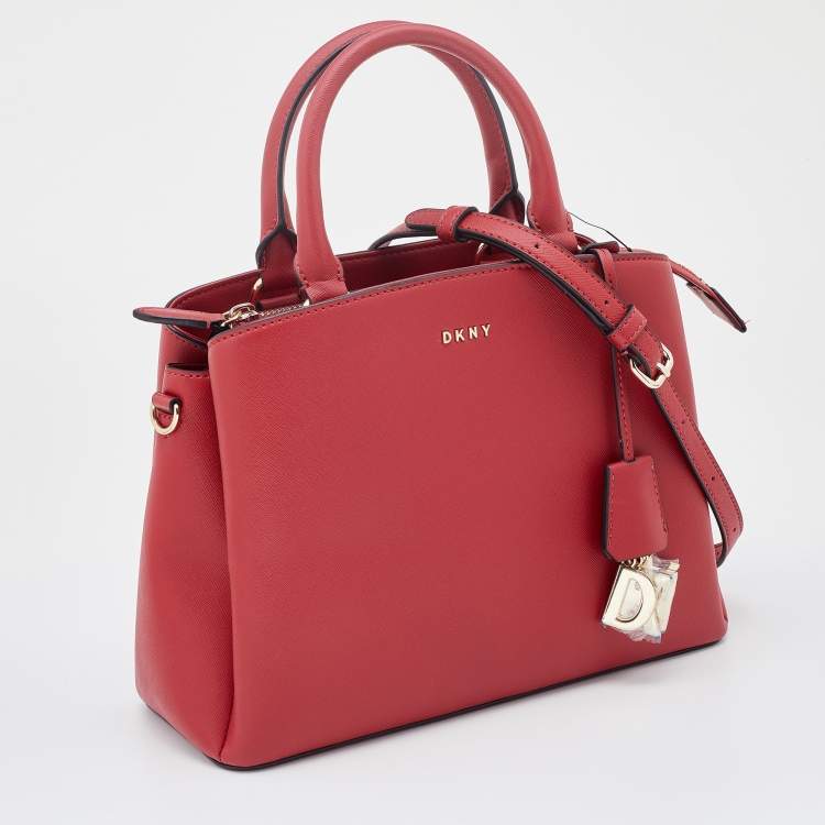 مملوكة مسبق�ًا DKNY Red Saffiano Leather Paige Tote