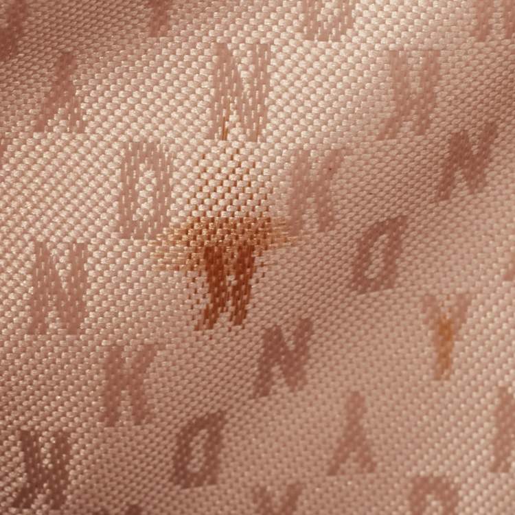 Pre Owned DKNY Pink/Brown Leather and Suede Bryant Park Saffia Chain Bag