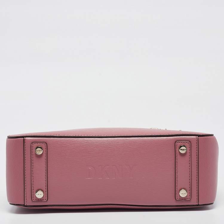 Pre Owned DKNY Pink Leather Bryant Park Chain Tote