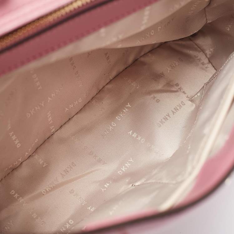 Pre Owned DKNY Pink Leather Bryant Park Chain Tote