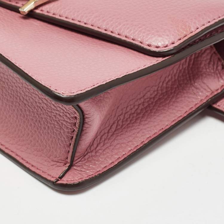 Pre Owned DKNY Pink Leather Elissa Belt Bag