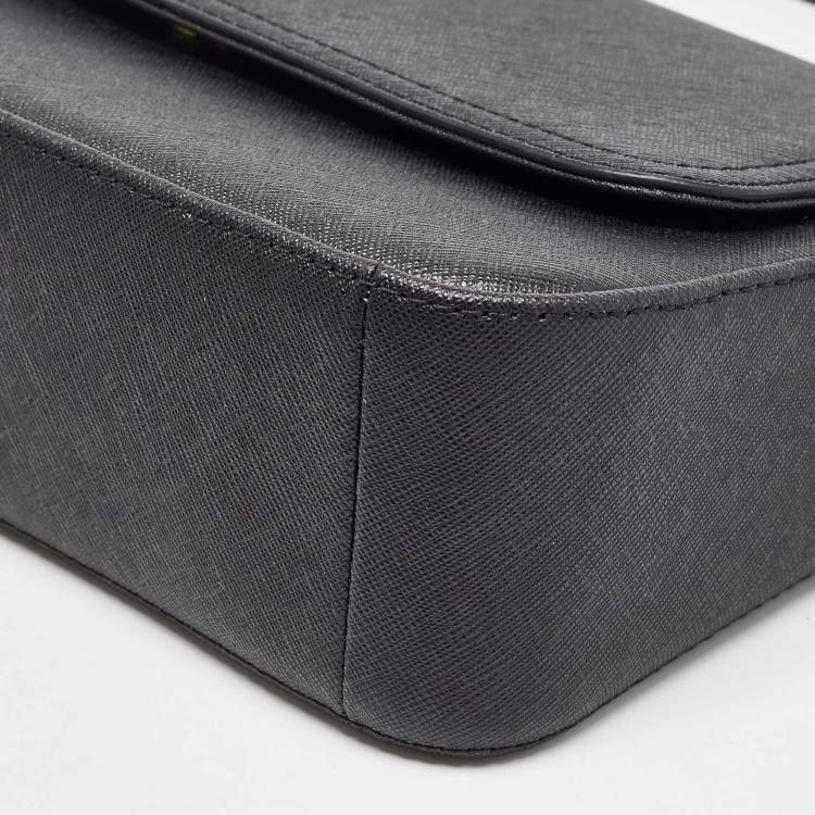 مملوكة مسبقًا DKNY Black Leather Bibi East West Shoulder Bag