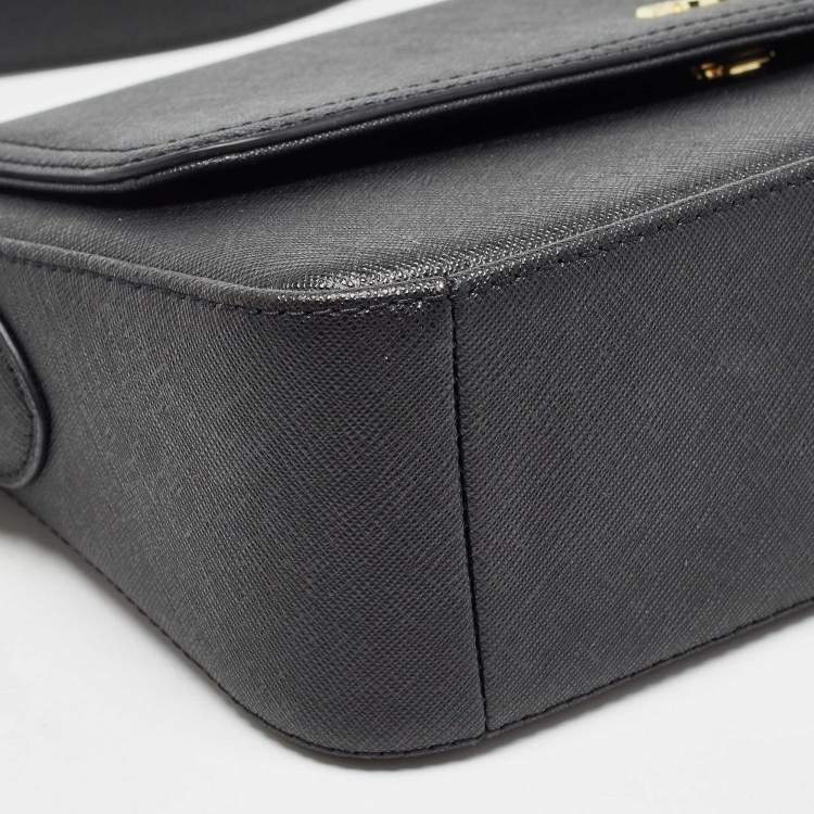 مملوكة مسبقًا DKNY Black Leather Bibi East West Shoulder Bag