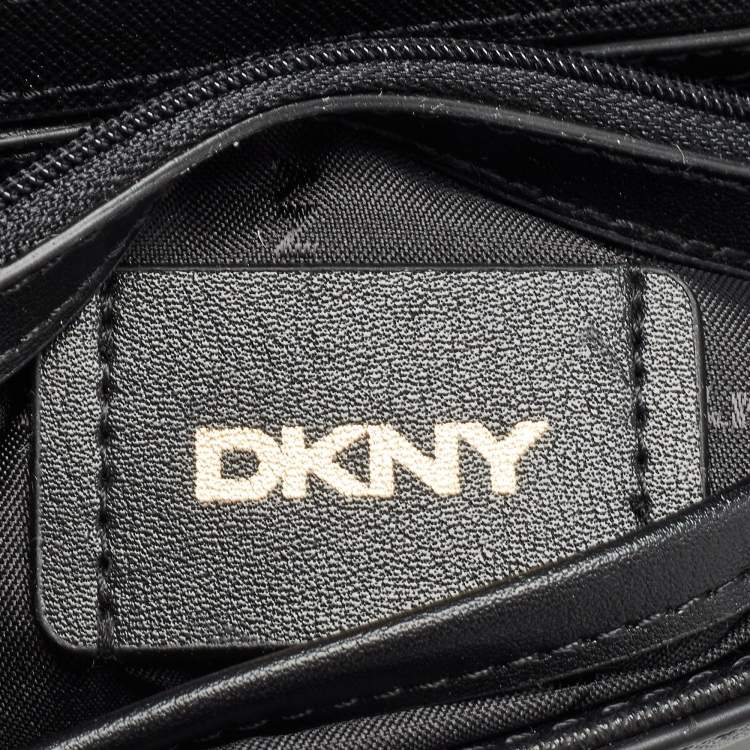 مملوكة مسبقًا DKNY Black Leather Bibi East West Shoulder Bag