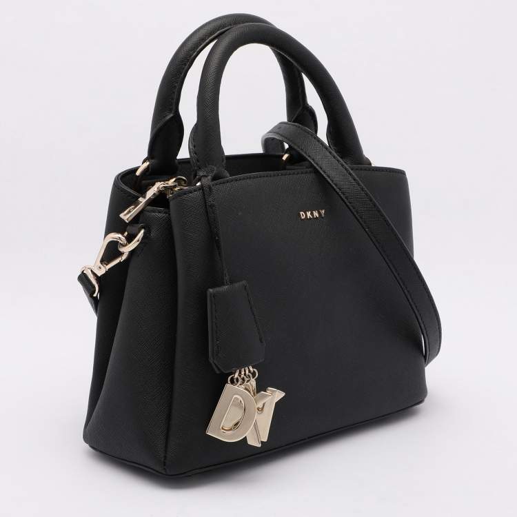 Pre Owned DKNY Black Leather Paige Satchel