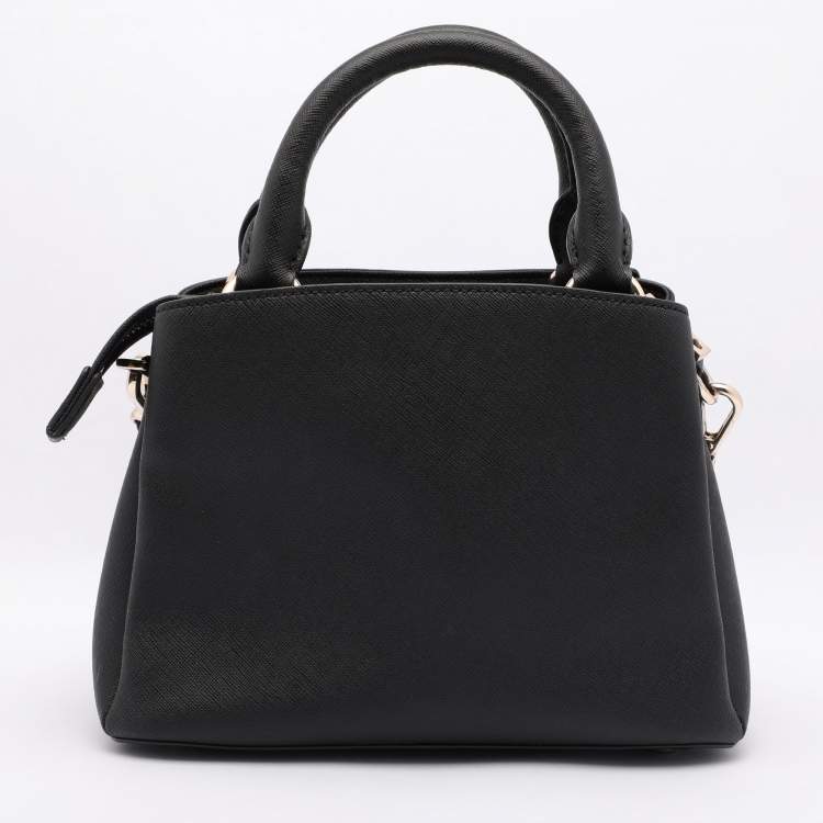 Pre Owned DKNY Black Leather Paige Satchel