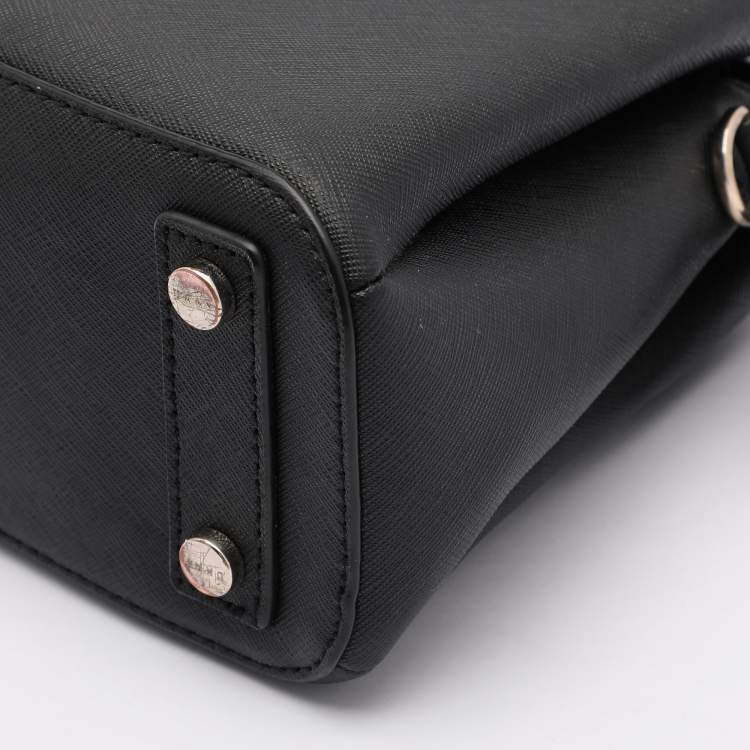 Pre Owned DKNY Black Leather Paige Satchel