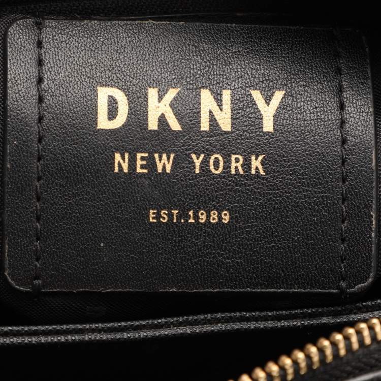 Pre Owned DKNY Black Leather Paige Satchel