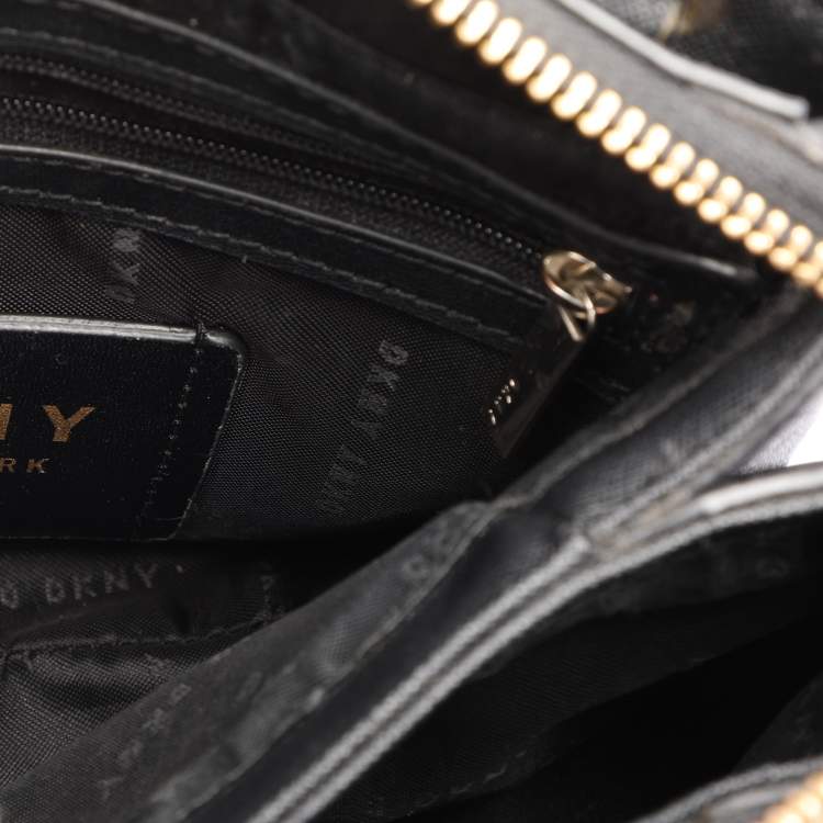 Pre Owned DKNY Black Leather Paige Satchel