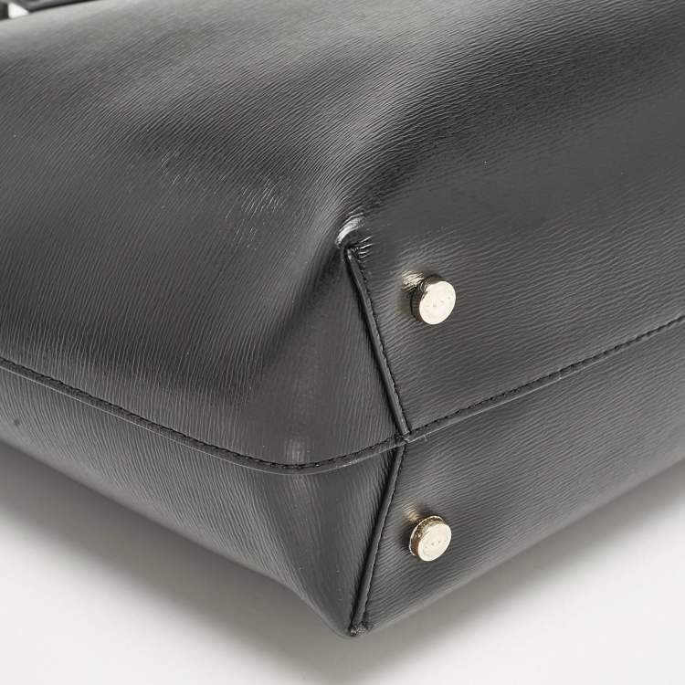 Pre Owned DKNY Black Leather Medium Bryant Tote
