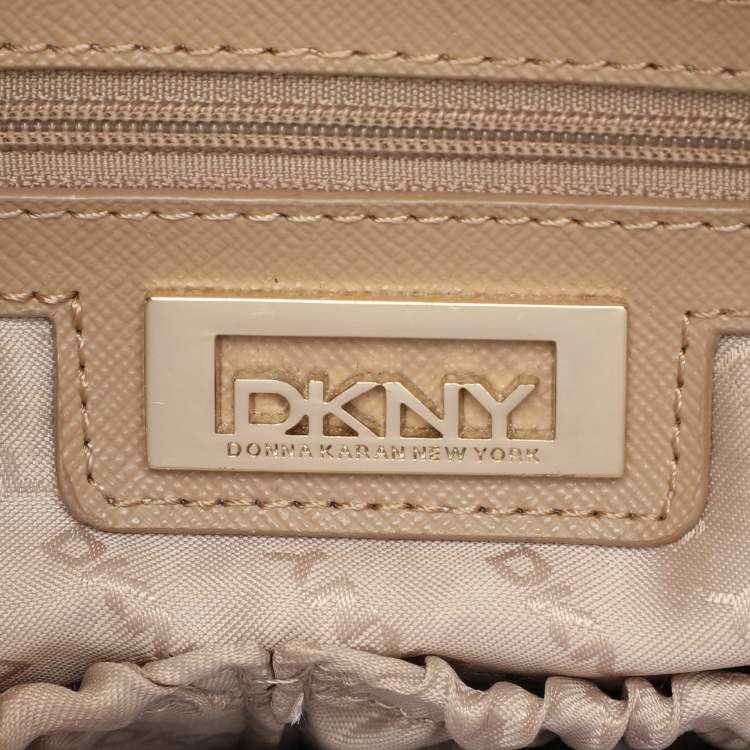 Pre Owned DKNY Red Leather Front Dome Satchel