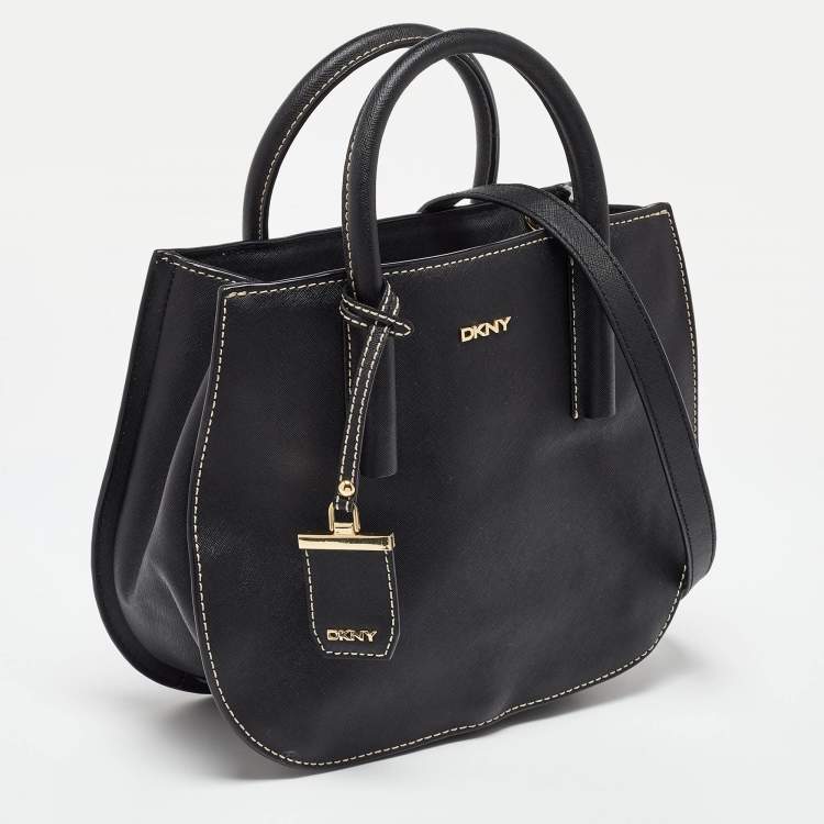 مملوكة مسبقًا DKNY Black Saffiano Leather Tote