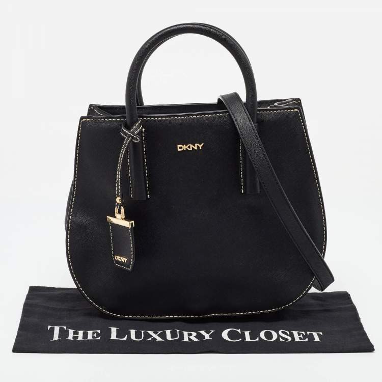 مملوكة مسبقًا DKNY Black Saffiano Leather Tote