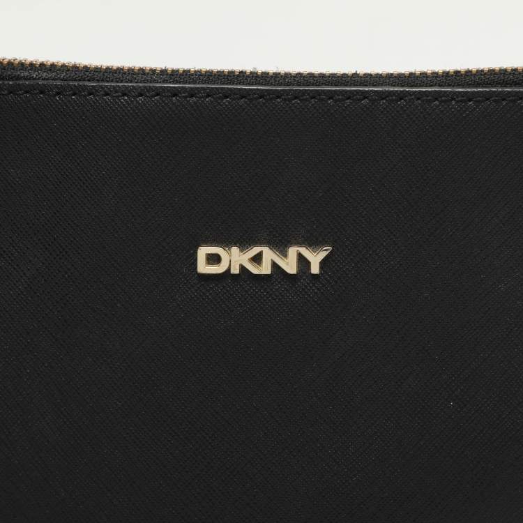 Pre Owned DKNY Black Leather Dome Satchel