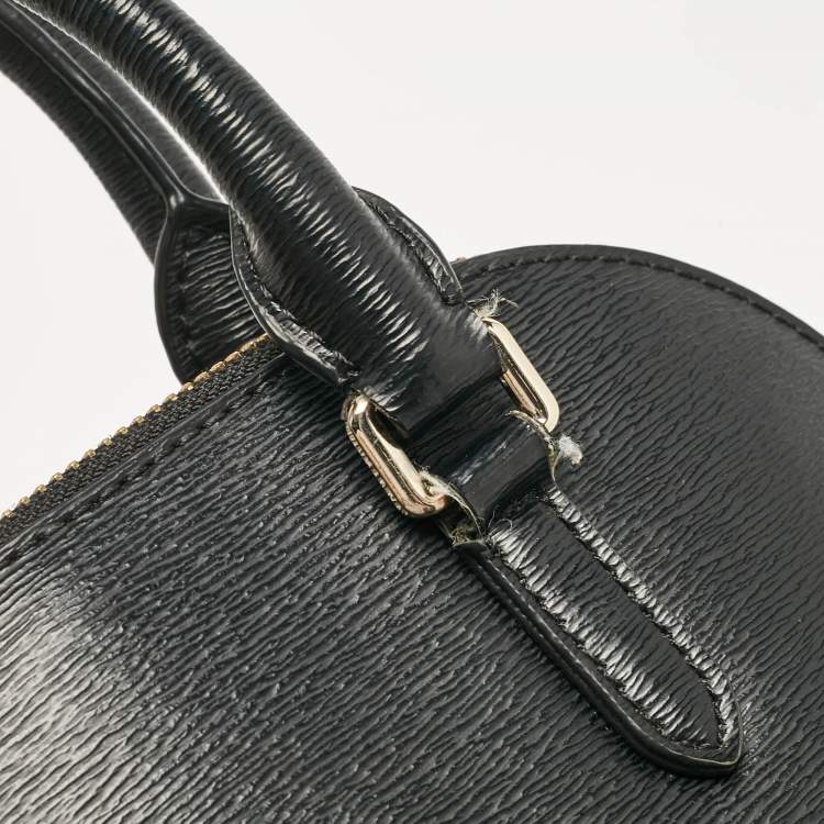 Pre Owned Dkny Black Leather Dome Satchel