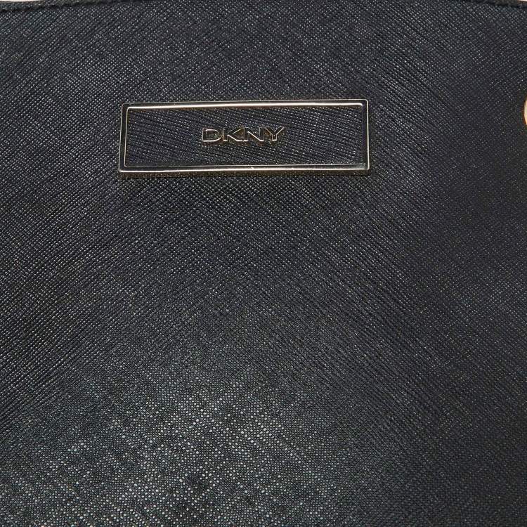 Pre Owned Dkny Black Saffiano Leather Shoulder Bag