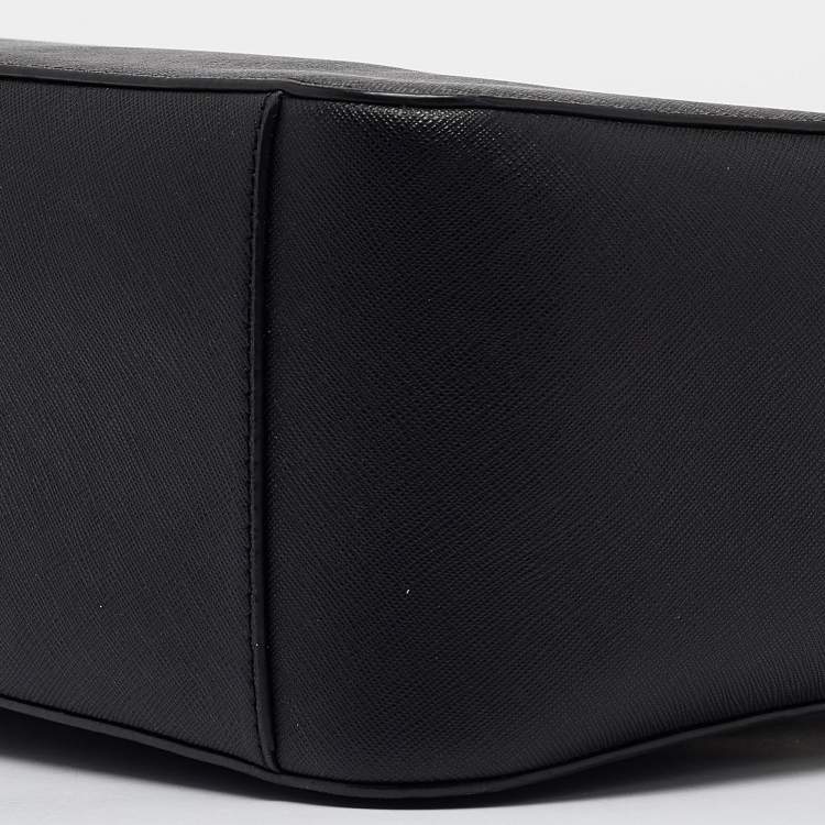 Pre Owned Dkny Black Leather Bryant Park Chain Tote