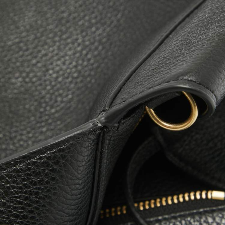 Pre Owned DKNY Black Leather Effortless Tote