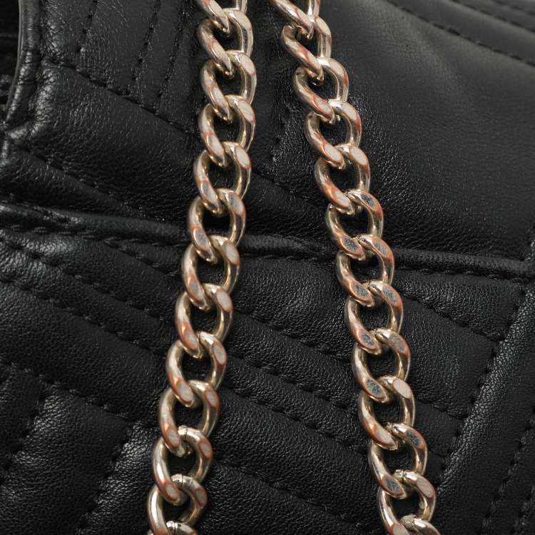 Pre Owned Dkny Black Leather Allen Flap Shoulder Bag