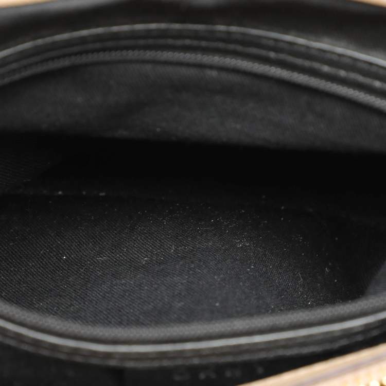 Pre Owned DKNY Beige Leather Bryant Park Chain Tote