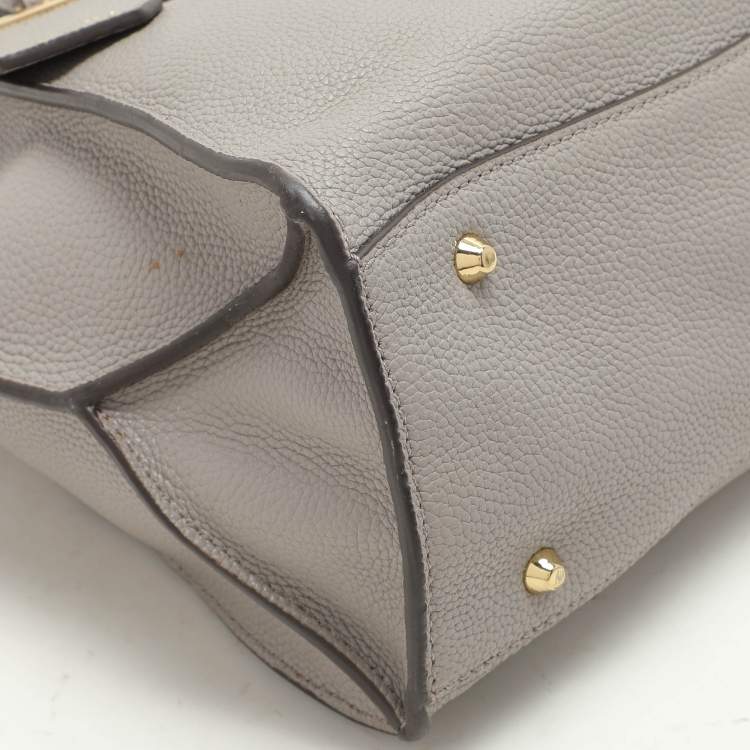 Pre Owned Dkny Grey Leather Satchel