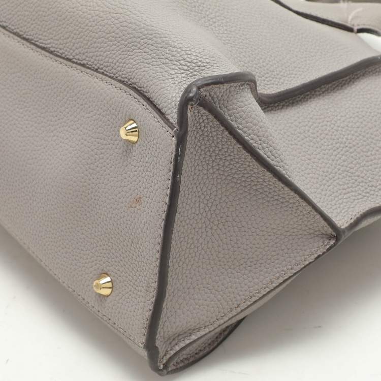 Pre Owned Dkny Grey Leather Satchel
