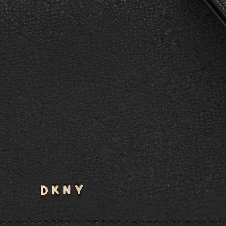 Pre Owned Dkny Black Leather Flap Crossbody Bag