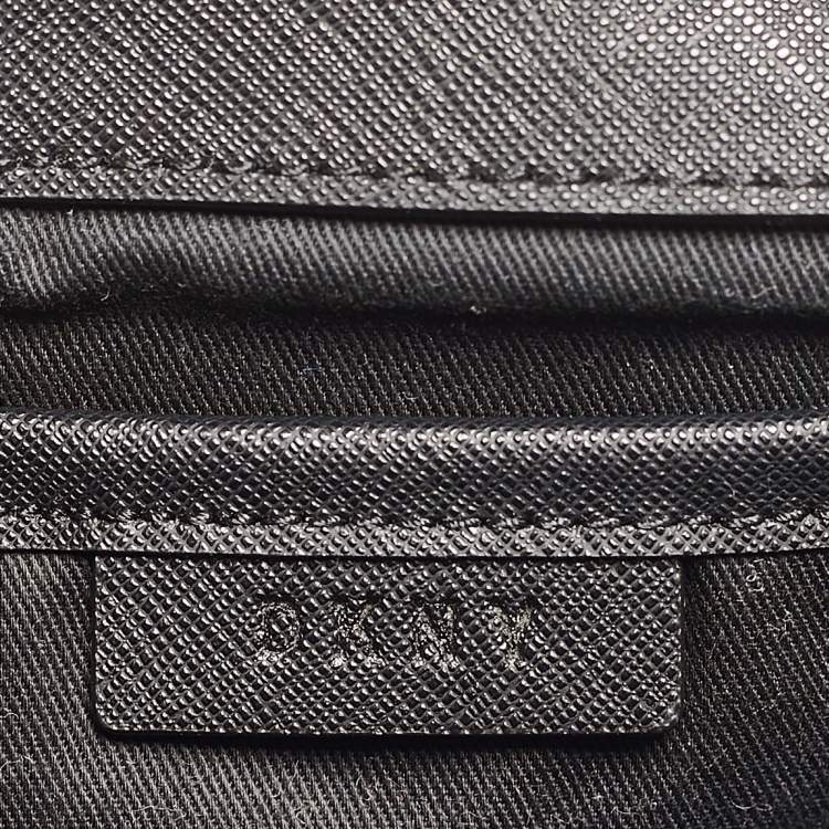 Pre Owned Dkny Black Leather Flap Crossbody Bag