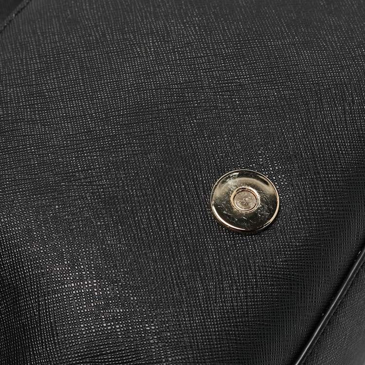Pre Owned Dkny Black Leather Flap Crossbody Bag